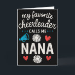 Mijn favoriete cheerleader noemt me Nana oma Chee Kaart<br><div class="desc">Mijn favoriete cheerleader noemt me Nana oma Cheerleading</div>