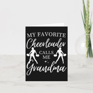 Mijn favoriete cheerleader noemt me oma Sports Ch Kaart