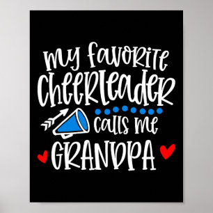 Mijn favoriete cheerleader noemt me opa Funny Che Poster