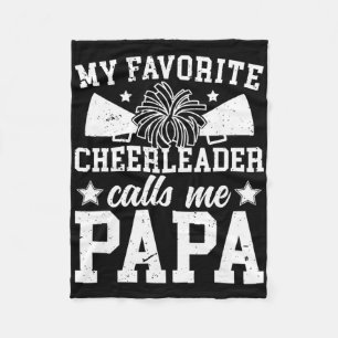 Mijn favoriete cheerleader noemt me Papa Cheer Pap Fleece Deken