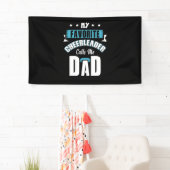 Mijn favoriete Cheerleader noemt me papa Cheer Spandoek (Insitu)