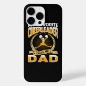 Mijn favoriete Cheerleader noemt me papa Cheerlead iPhone Hoesje (Achterkant)