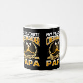Mijn favoriete Cheerleader noemt me Papa Cheerlead Koffiemok (Voorkant rechts)