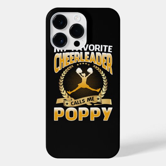 Mijn favoriete Cheerleader noemt me Poppy Cheerlea iPhone Hoesje (Achterkant)