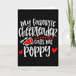 Mijn favoriete cheerleader noemt me Poppy Grappige Kaart