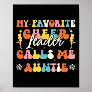 Mijn favoriete cheerleader noemt me tante Cheerlea Poster