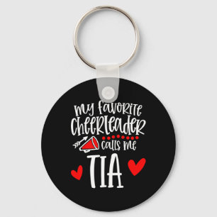 Mijn favoriete cheerleader noemt me Tia Funny Chee Sleutelhanger