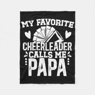 Mijn favoriete cheerleader Papa Cheer Papa Opa  Fleece Deken
