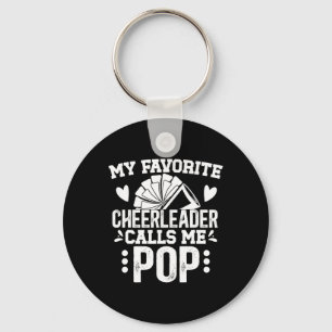 Mijn favoriete cheerleader Pop Cheer Pop Opa Sleutelhanger