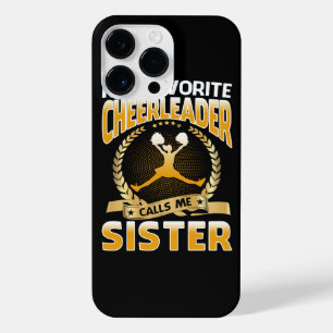 Mijn favoriete Cheerleader roept me zuster Cheerle iPhone 14 Pro Max Hoesje