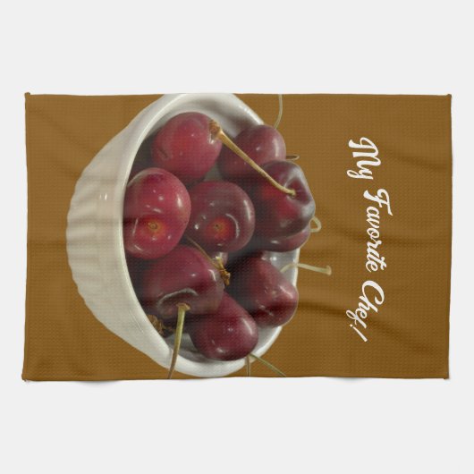 Mijn favoriete chef, keukenhanddoek (Horizontaal)