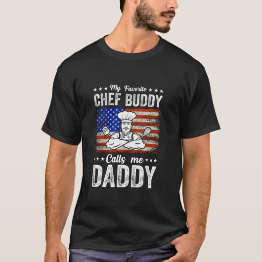 Mijn favoriete chef-kok noemt me Daddy Kitchen Foo T-shirt (Voorkant)