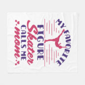 Mijn favoriete Cijfer Skater roept me mama Fleece Deken (Voorkant (Horizontaal))