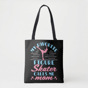 Mijn favoriete Cijfer Skater roept me mama Tote Bag
