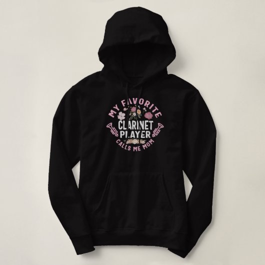 Mijn favoriete Clarinet Player noemt me mama moede Hoodie (Design voorkant)