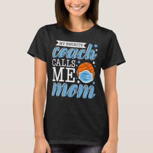 Mijn favoriete coach noemt me een gewone basketbal t-shirt