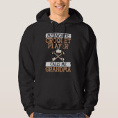 Mijn favoriete croquet speler noemt me oma croque hoodie (Voorkant)