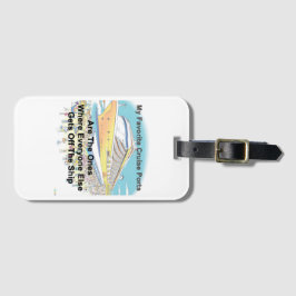 Mijn favoriete cruisehavens - bagagelabel