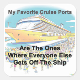 Mijn favoriete cruisehavens - Stickers