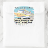Mijn favoriete cruisehavens - Stickers (Tas)