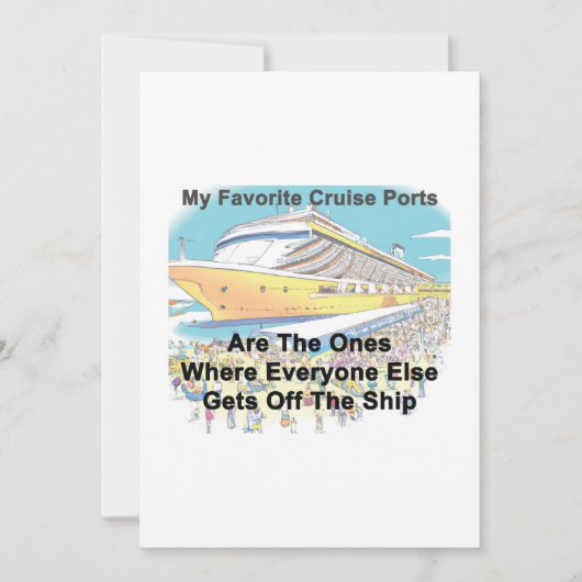 Mijn favoriete cruisehavens - UITNODIGING (Voorkant)