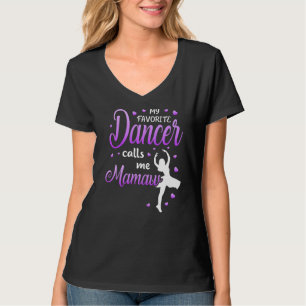 Mijn favoriete danser noemt me Mamaw Dance Grandma T-shirt