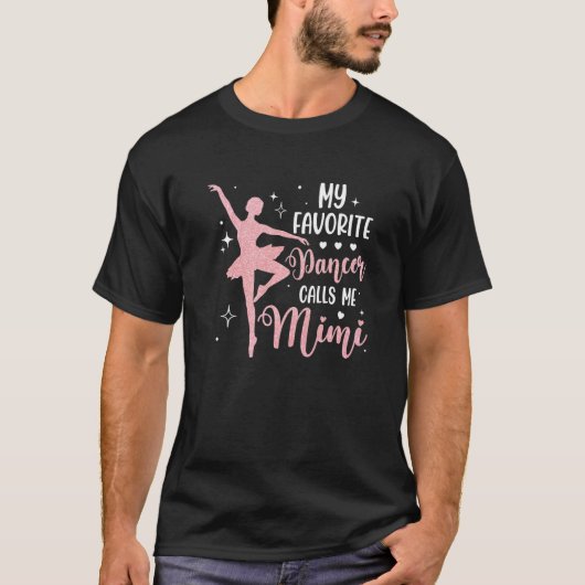 Mijn favoriete danser noemt me Mimi Dance Grandma  T-shirt (Voorkant)