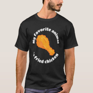 Mijn favoriete dier is gefrituurde kip diep gefrit t-shirt