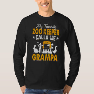 Mijn favoriete dierentuin bezoekt me Grampa Animal T-shirt