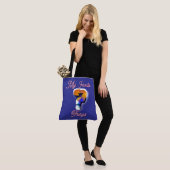 Mijn favoriete dingen Blauw Tote Bag (Op model)