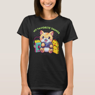 Mijn favoriete dingen Gaming Cat Taco's De 80s Gam T-shirt