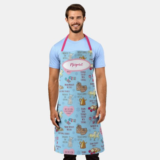 Mijn favoriete Dingen Geluid van Muziek gepersonal Schort (Gedragen)