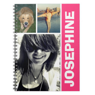 Mijn favoriete dingen hete roze fotocollage tijdsc notitieboek