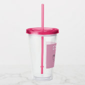 Mijn favoriete dingen Iced Coffee Roze Acryl Drinkbeker (Rechts)