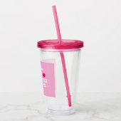 Mijn favoriete dingen Iced Coffee Roze Acryl Drinkbeker (Links)