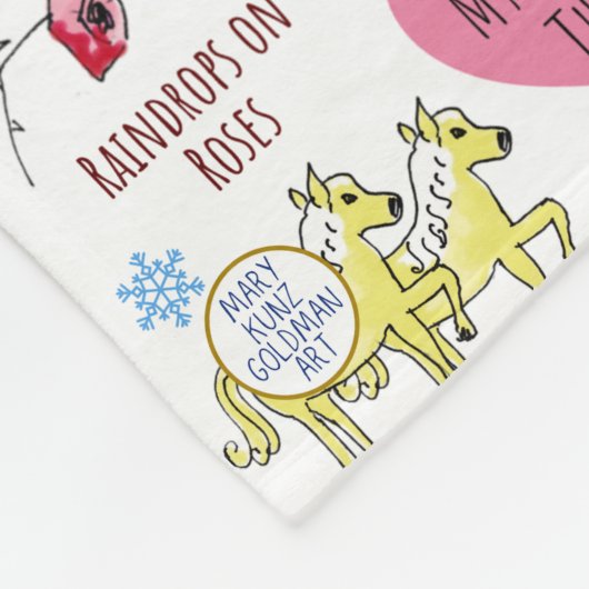 Mijn favoriete dingen Schattige Gezellig Het gelui Fleece Deken (Hoek)