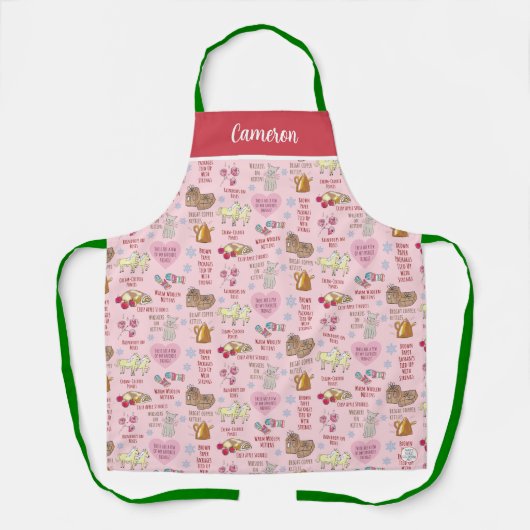 Mijn favoriete dingen Schattigee nostalgische retr Schort (Voorkant)