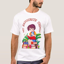 Mijn favoriete dingen voor boekenliefhebbers t-shirt