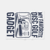 Mijn favoriete discgolf gadget Chainsaw Joke Disc Fleece Deken (Voorkant (Horizontaal))