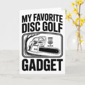 Mijn favoriete discgolf gadget Chainsaw Joke Disc Kaart (Gele Bloem)