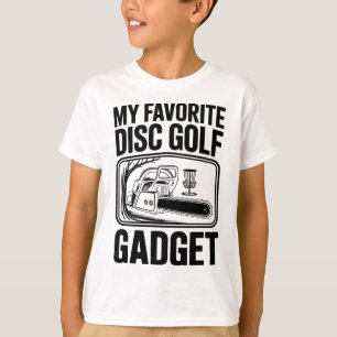 Mijn favoriete discgolf gadget Chainsaw Joke Disc T-shirt