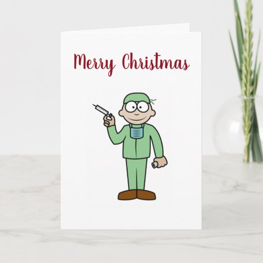 *** MIJN FAVORIETE DOKTER** MET KERST FEESTDAGEN KAART (Voorkant)