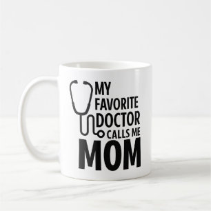 Mijn favoriete dokter noemt me mama Cute Doctor Koffiemok
