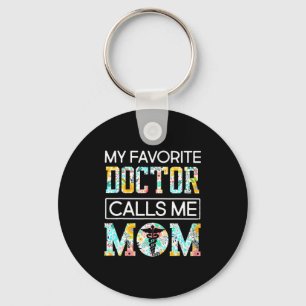 Mijn favoriete dokter noemt me mama t-shirt sleutelhanger