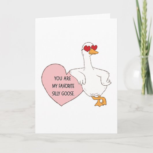 Mijn favoriete domme gans kaart (Voorkant)