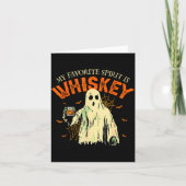Mijn favoriete drank is whiskey Funny Ghost Hallow Kaart (Voorkant)