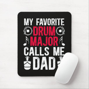 Mijn favoriete Drum Major Papa Van Een Drum Muismat