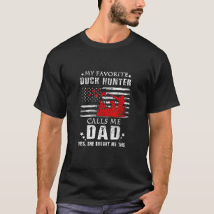 Mijn favoriete duck Hunter noemt me papa die jaagt T-shirt