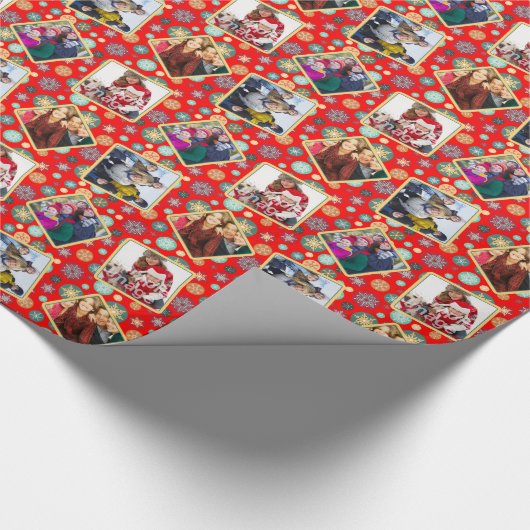 Mijn favoriete familie Foto's met Kerstmis Cadeaupapier (Hoek)