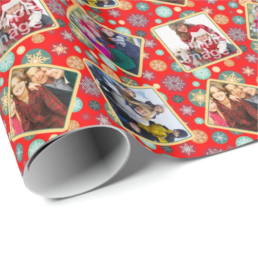 Mijn favoriete familie Foto's met Kerstmis Cadeaupapier (Rol Hoek)